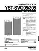 Yamaha YSTSW-205-Service-Manual